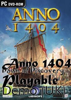 Box art for Anno 1404 Dawn of Discovery Playable Demo (UK)