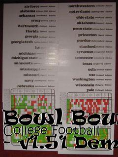 Box art for Bowl Bound College Football - v1.51 Demo