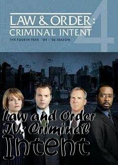 Box art for Law and Order IV: Criminal Intent 