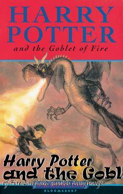 Box art for Harry Potter and the Goblet of Fire English/multi-language