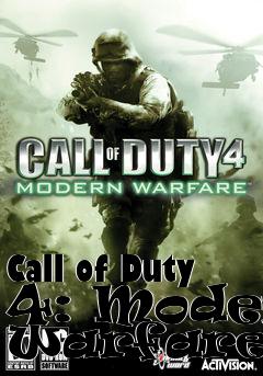 Box art for Call of Duty 4: Modern Warfare SP