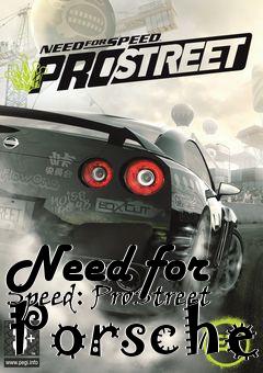 Box art for Need for Speed: ProStreet Porsche