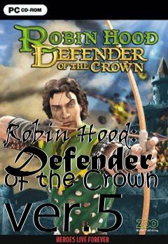 Box art for Robin Hood: Defender of the Crown ver.5