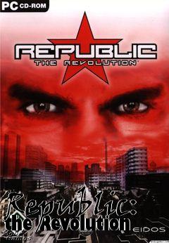 Box art for Republic: the Revolution 