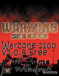 Box art for Warzone 2100 v2.0.8 Free Full Game for Windows