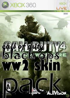 Box art for call of duty black ops ww2 skin pack
