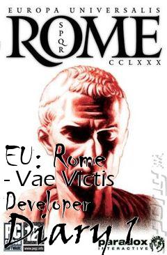 Box art for EU: Rome - Vae Victis Developer Diary 1