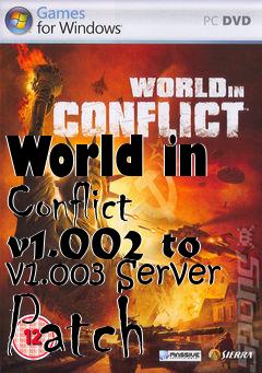 Box art for World in Conflict v1.002 to v1.003 Server Patch