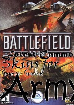 Box art for Forest Cammo Skins for German Ground Army