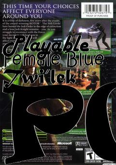 Box art for Playable Female Blue Twi’lek PC