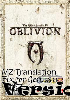 Box art for MZ Translation Fix for German Version