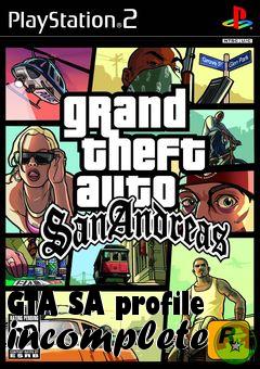 Box art for GTA SA profile incomplete