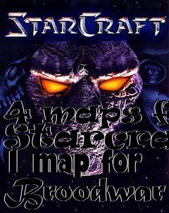 Box art for 4 maps for Starcraft 1 map for Broodwar