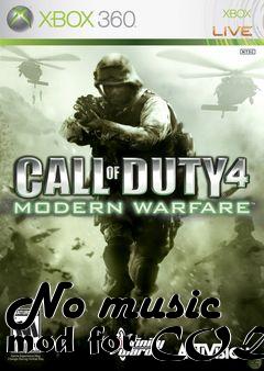 Box art for No music mod for COD