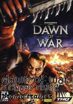 Box art for dawn of war 2 chaos rising promo trainer