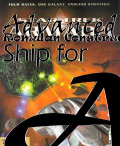 Box art for Advanced Romulan Construction Ship for A1