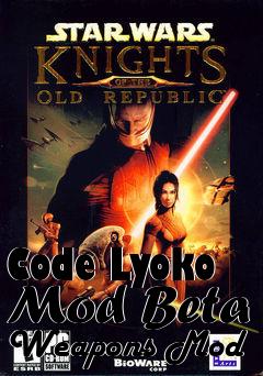 Box art for Code Lyoko Mod Beta Weapons Mod