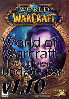 Box art for World of Warcraft - Decursive update for v1.10