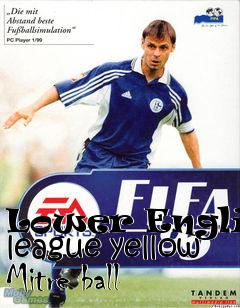 Box art for Lower English league yellow Mitre ball