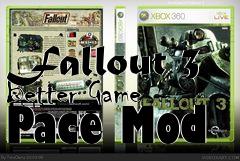 Box art for Fallout 3 Better Game Pace Mod