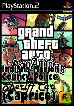 Box art for Indiana Marion County Police Sheriff Car (Caprice)