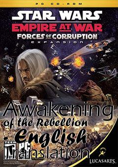 Box art for Awakening of the Rebellion - English Translation