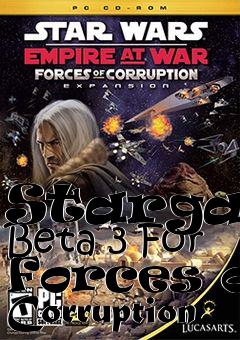 Box art for Stargate Beta 3 For Forces of Corruption
