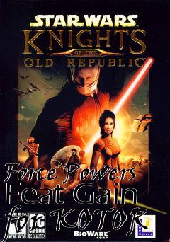 Box art for Force Powers Feat Gain for KOTOR