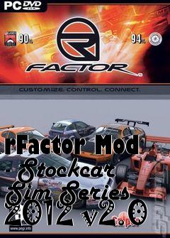 Box art for rFactor Mod - Stockcar Sim Series 2012 v2.0