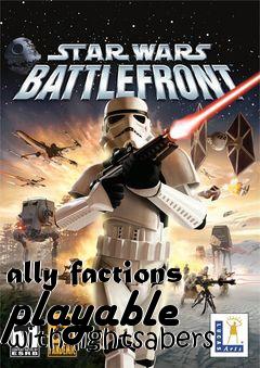 Box art for ally factions playable with lightsabers