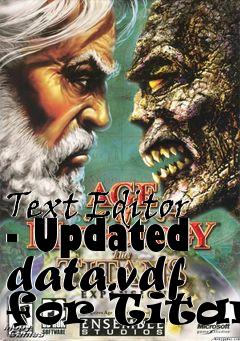 Box art for Text Editor - Updated data.vdf for Titans