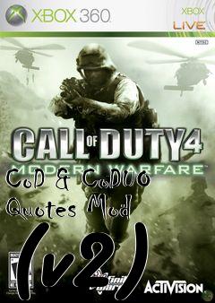Box art for CoD & CoDUO Quotes Mod (v2)