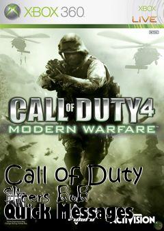 Box art for Call of Duty Slicers BoB Quick Messages