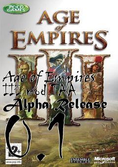 Box art for Age of Empires III mod TAA Alpha Release 0.1