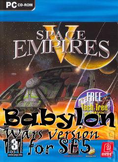 Box art for Babylon 5 Wars version 1.1 for SE5