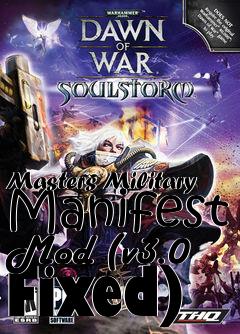 Box art for Masters Military Manifest Mod (v3.0 Fixed)
