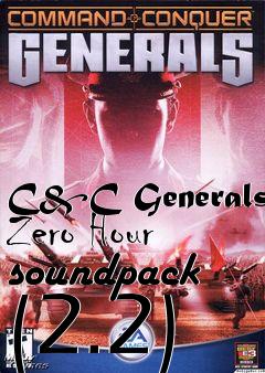 Box art for C&C Generals Zero Hour soundpack (2.2)