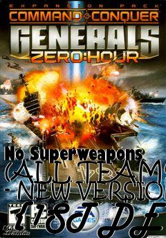 Box art for No Superweapons (ALL TEAMS) - NEW VERSION  {1ST DE