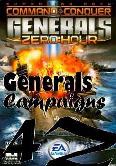 Box art for Generals Campaigns 4ZH