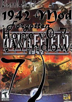 Box art for Battlefield 1942 Mod - Forgotten Hope v0.7 (Windows 7)