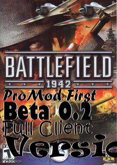 Box art for ProMod First Beta 0.2 Full Client Version