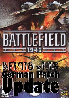 Box art for BF1918 v1.15 German Patch Update