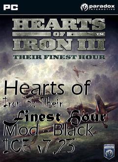 Box art for Hearts of Iron 3: Their Finest Hour Mod - Black ICE v7.23
