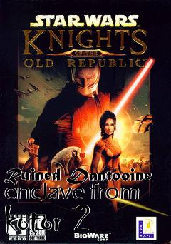 Box art for Ruined Dantooine enclave from kotor 2