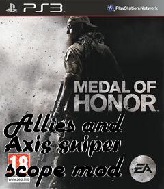 Box art for Allies and Axis sniper scope mod