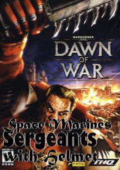 Box art for Space Marines Sergeants with Helmet