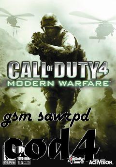 Box art for gsm sawrpd cod4