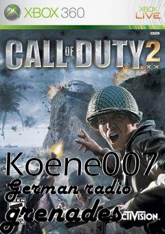Box art for Koene007 German radio grenades