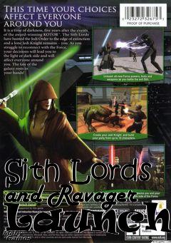 Box art for Sith Lords and Ravager Launcher