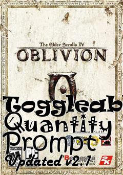 Box art for Toggleable Quantity Prompt - Updated v2.1